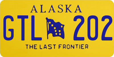 AK license plate GTL202