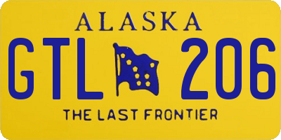 AK license plate GTL206