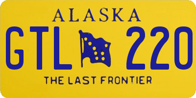 AK license plate GTL220