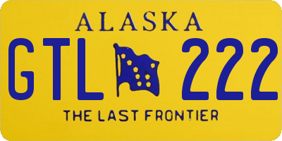 AK license plate GTL222