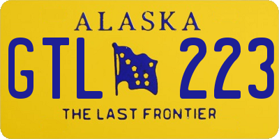 AK license plate GTL223