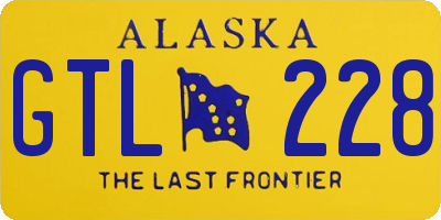 AK license plate GTL228