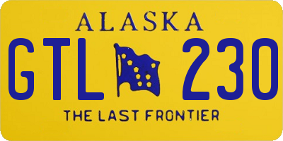 AK license plate GTL230