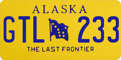 AK license plate GTL233