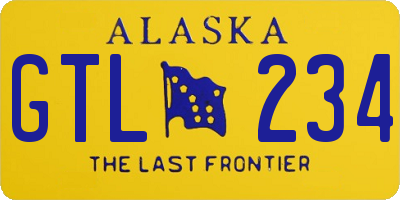 AK license plate GTL234