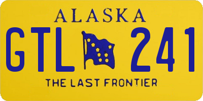 AK license plate GTL241