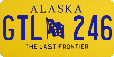 AK license plate GTL246