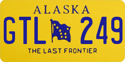AK license plate GTL249