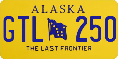 AK license plate GTL250