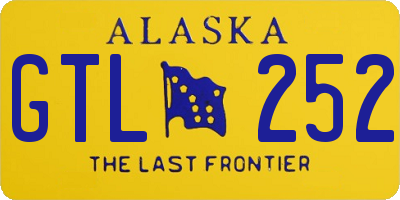 AK license plate GTL252