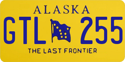 AK license plate GTL255