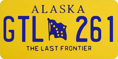 AK license plate GTL261