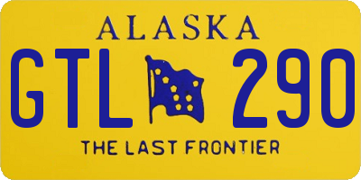 AK license plate GTL290
