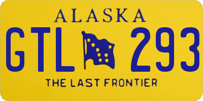 AK license plate GTL293