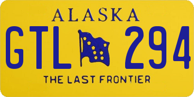 AK license plate GTL294