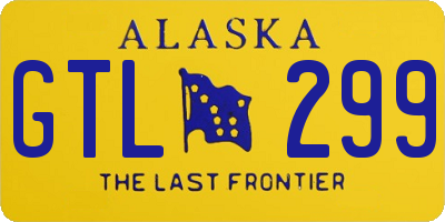 AK license plate GTL299