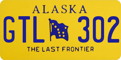 AK license plate GTL302