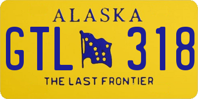 AK license plate GTL318