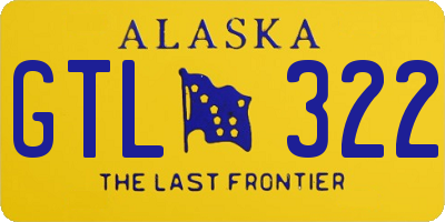 AK license plate GTL322