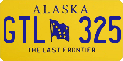 AK license plate GTL325