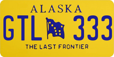 AK license plate GTL333