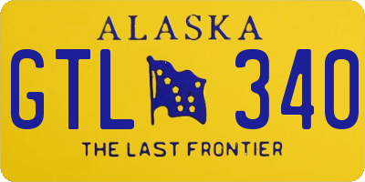 AK license plate GTL340