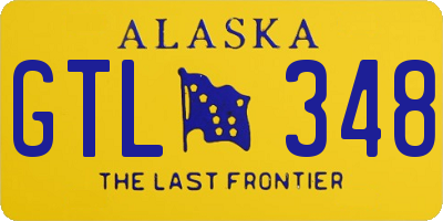 AK license plate GTL348