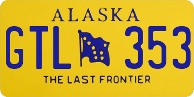 AK license plate GTL353
