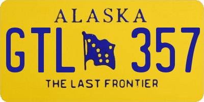 AK license plate GTL357