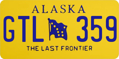 AK license plate GTL359