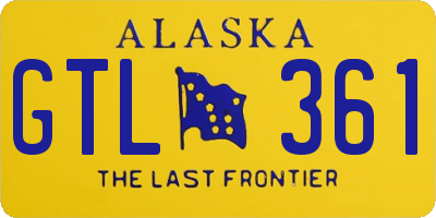 AK license plate GTL361