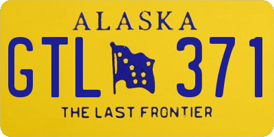 AK license plate GTL371
