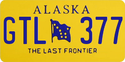 AK license plate GTL377