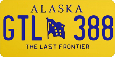 AK license plate GTL388