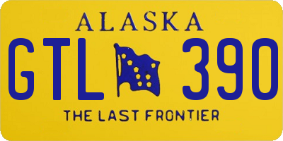 AK license plate GTL390