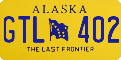 AK license plate GTL402