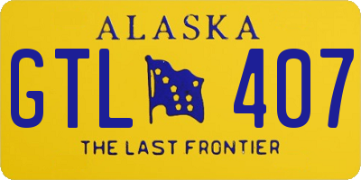 AK license plate GTL407