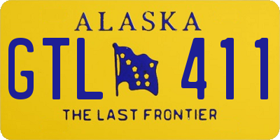 AK license plate GTL411