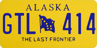 AK license plate GTL414