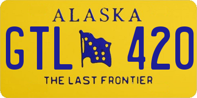 AK license plate GTL420