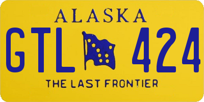AK license plate GTL424