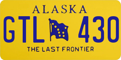 AK license plate GTL430
