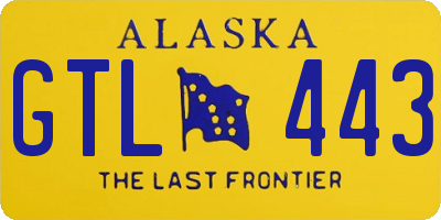 AK license plate GTL443