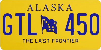 AK license plate GTL450