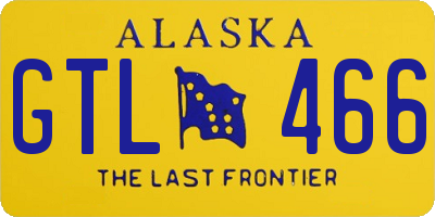 AK license plate GTL466
