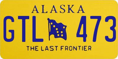 AK license plate GTL473