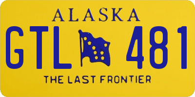 AK license plate GTL481