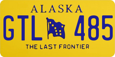 AK license plate GTL485