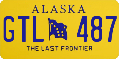 AK license plate GTL487