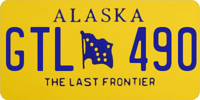 AK license plate GTL490